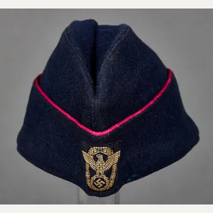German WWII Fire Police Side Cap