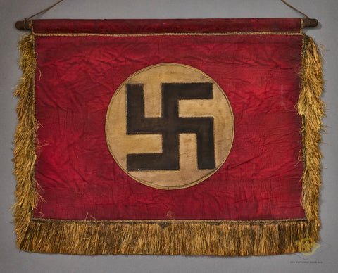 German WWII Rare Early Hanging Banner — image 2