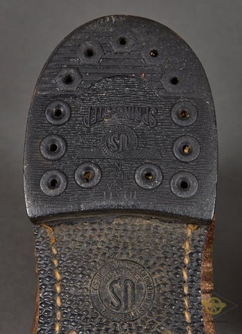 WWII US Army Double Buckle Combat Boots Named — image 6