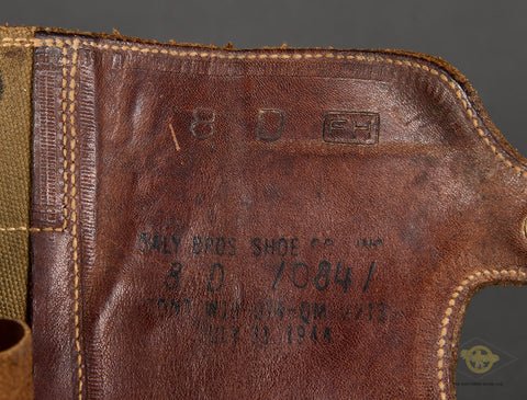 WWII US Army Double Buckle Combat Boots Named — image 8