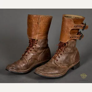 WWII US Army Double Buckle Combat Boots Named
