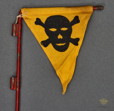 WWII German Mine Field Marker W/Pole — image 2