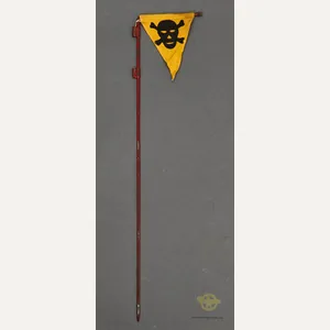 WWII German Mine Field Marker W/Pole