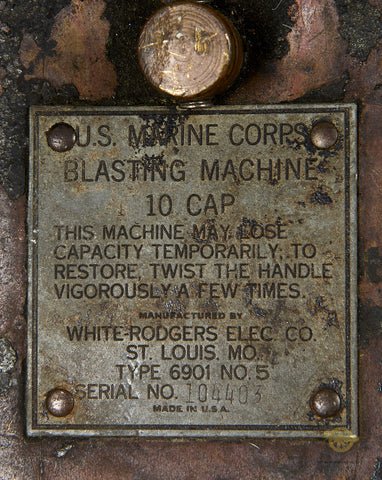 WWII U.S.M.C. Marine Corp 10 Cap Blasting Machine — image 3