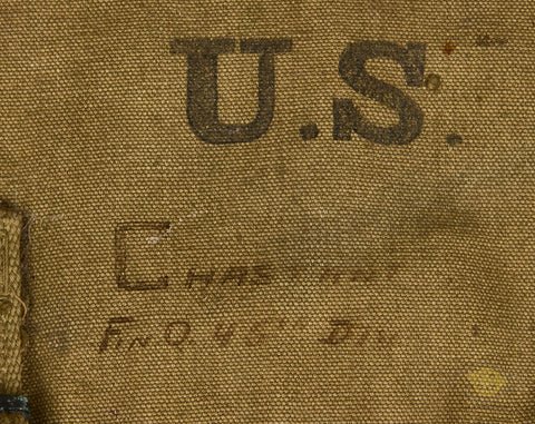 WWII US Army M-1936 Field Musette Bag 45th Inf Div — image 2