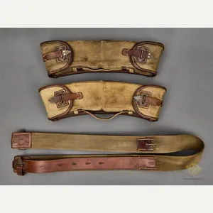 WWI WW2 German MG13 Magazine Carry Pouches and Shoulder Strap