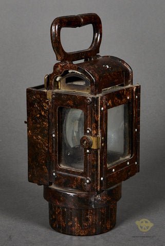 WWII German Carbide Railroad Reichsbahn Lantern — image 2