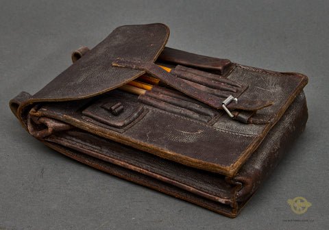 WWII German Luftwaffe Dispatch Case with Contents and Unit Marked — image 2