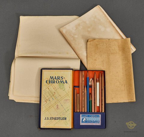 WWII German Luftwaffe Dispatch Case with Contents and Unit Marked — image 6