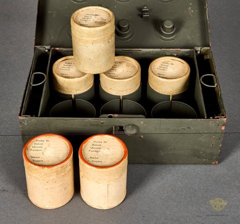 WWII German Chemical Warfare Sample Container and Case — image 2