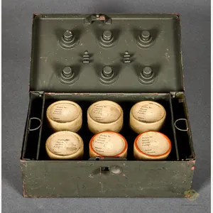 WWII German Chemical Warfare Sample Container and Case