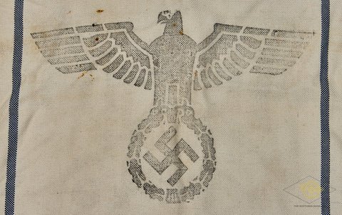 German WWII Heer Army 1944 Dated Heavy Burlap Ration Grain Sack — image 3