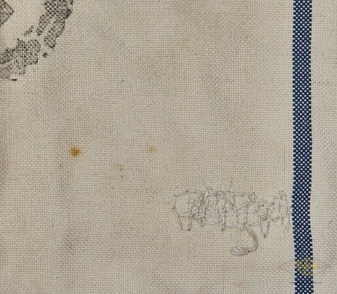 German WWII Heer Army 1944 Dated Heavy Burlap Ration Grain Sack — image 4