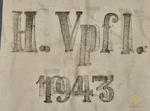 German WWII Heer Army 1944 Dated Heavy Burlap Ration Grain Sack — image 5