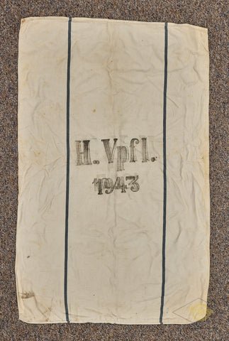 German WWII Heer Army 1944 Dated Heavy Burlap Ration Grain Sack — image 6