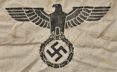 German WWII Heer Army 1944 Dated Heavy Burlap Ration Grain Sack — image 2