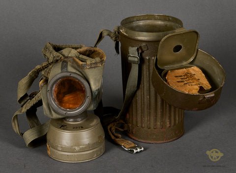 WWII German Luftschutz Civilian Gas Mask by Draeger — image 5