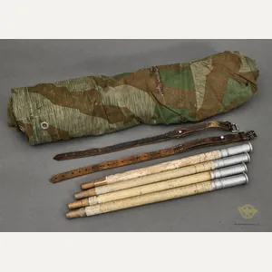 WWII German Zeltbahn w/Straps and Poles