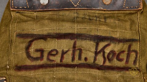 WWII German Unit Marked and Named Wehrmacht Pony Fur Backpack — image 3