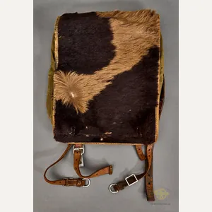 WWII German Unit Marked and Named Wehrmacht Pony Fur Backpack