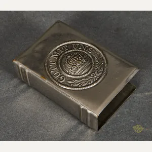 WWI Nickel Plated Match Box Holder