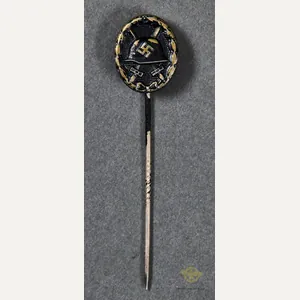 German WWII Black Wound Badge Stick Pin