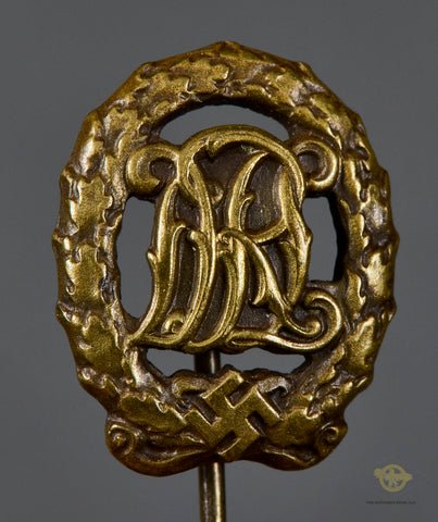 German WWII DRL Sports Badge Stick Pin — image 2