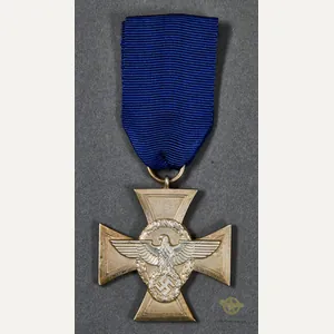 German WWII Police 12 Year Long Service Award 2nd Class