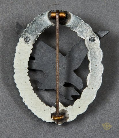 German WWII Luftwaffe Air Gunner's /Wireless Operator's Badge by Berg & Nolte — image 2