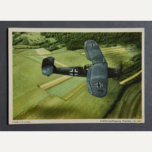 German WWII Original Postcard Henschel HS126