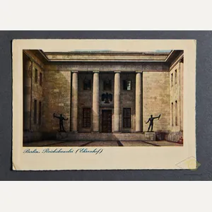 German WWII Original Postcard of the New Reich Chancellery