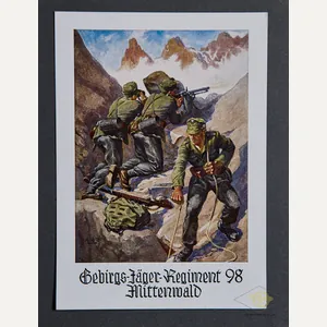Gebirgs-Jäger Regiment 98 Mittenwald Postcard