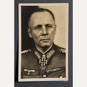 Original Classic Postcard of Field Marshall Erwin Rommel