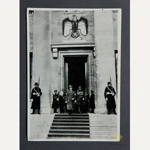 German WWII Berlin Day Postcard with Hitler