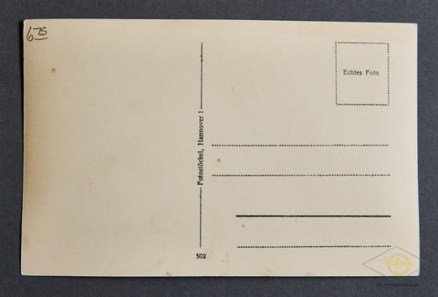 German WWII Postcard Heinkel HE 111-Fighter Wing 'Mounting the Bombs' — image 2