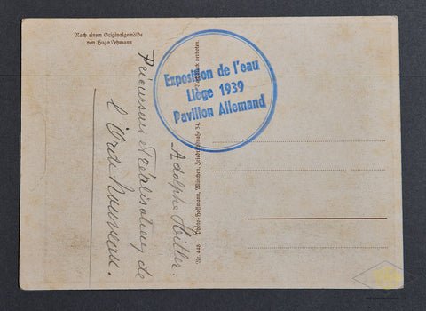 German WWII Adolf Hitler Postcard — image 2