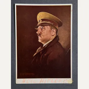 German WWII Adolf Hitler Postcard