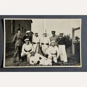 German WWII Vintage Postcard of Kriegsmarine Sailors
