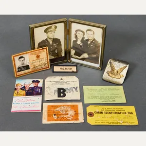 US WWII Army Officer Effects Grouping