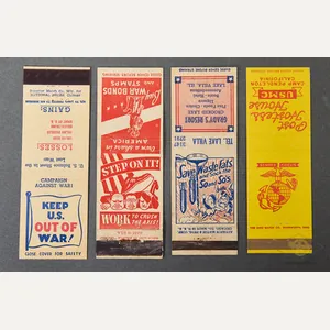 Lot of WWII era War Bonds Related Match Books