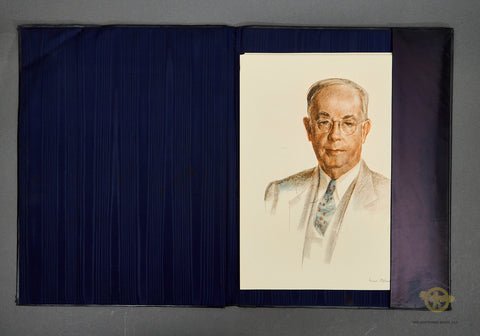 Portfolio of Beautiful Prints of Sketches of USN Officers — image 7