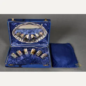 Boxed Schnapps Set with Prussian States