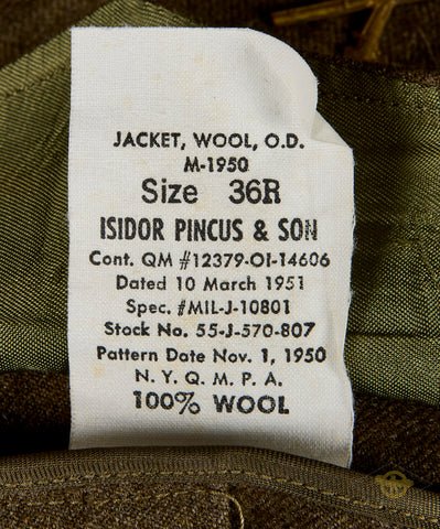 WWII/Korean War US 2nd Infantry Division 1st Lieutenant Ike Jacket — image 11