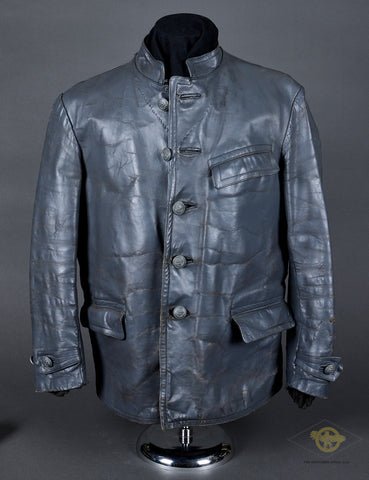 WWII German Kriegsmarine Foul Weather Leather Coat/Trousers — image 2