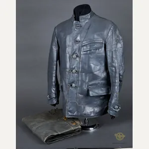 WWII German Kriegsmarine Foul Weather Leather Coat/Trousers