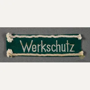 German WWII Werkschutz Cuff Title Portion