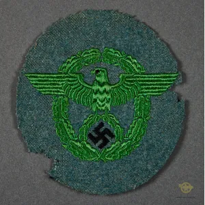 German WWII Municipal Police Sleeve Eagle