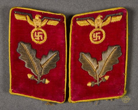 WWII German Reich's Level Political Leader Armband and Collar Tab Grouping — image 2
