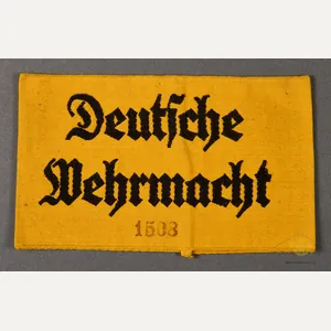 German WWII Armed Forces Worker's Armband