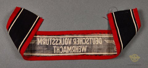German WWII Armband for Volksturm Members — image 2